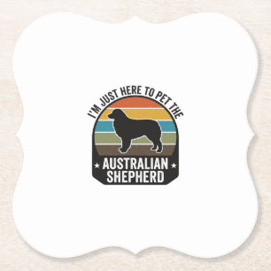 Porta-copo De Papel Camisa de Cachorro Vintage Amante de Australian Sh