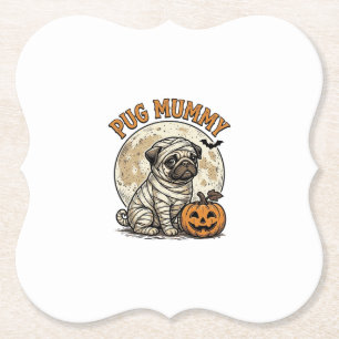 Porta-copo De Papel Camisa de Cachorro Vintage de Halloween de Pug Múm