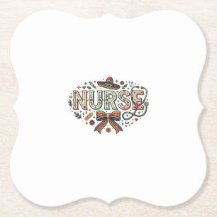Porta-copo De Papel Camisa de Enfermeira Festiva com Desenho de Gravur