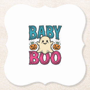 Porta-copo De Papel Camisa de Fantasma de Halloween Vintage Baby Boo D