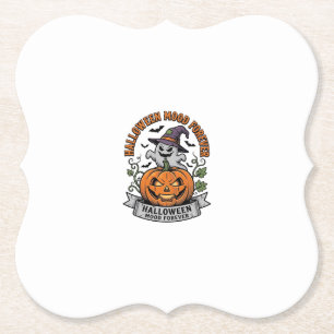 Porta-copo De Papel Camisa de Gravura Vintage Abóbora de Halloween Fan