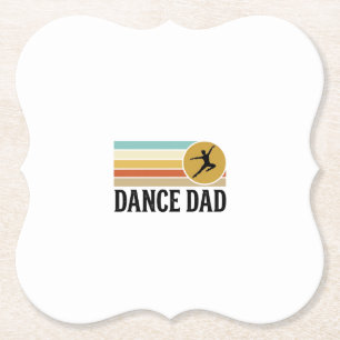 Porta-copo De Papel Camisa de Gravura Vintage Retro Pai Dança Design_1