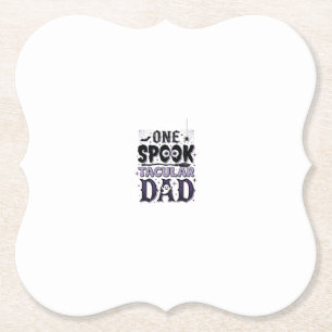 Porta-copo De Papel Camisa de Halloween para Papai Vintage Spooktacula