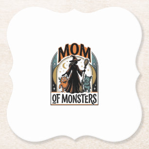 Porta-copo De Papel Camisa de Mãe de Halloween Design de Família de Mo