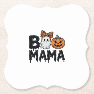 Porta-copo De Papel Camisa de Mãe Fantasma de Halloween Abóbora Design