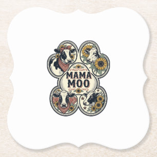 Porta-copo De Papel Camisa de Mãe Vaca Gravura Vintage Girassol Wester