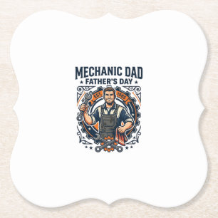 Porta-copo De Papel Camisa de Mecânico do Dia do Pai Pai Engraçado Pre