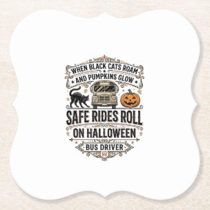 Porta-copo De Papel Camisa de Motorista de Ônibus de Halloween Assusta