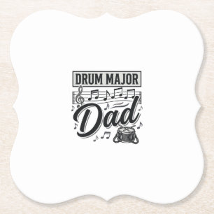 Porta-copo De Papel Camisa de música vintage do pai major do tambor De