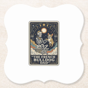 Porta-copo De Papel Camisa de Tarot de Esqueleto Vintage do Papai Bull