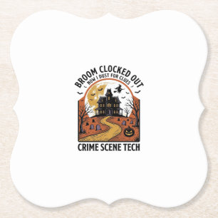 Porta-copo De Papel Camisa de Técnico de Cena de Crime Funny Halloween