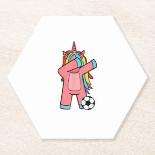Porta-copo De Papel Camisa do Futebol Feminino Unicórnio Futebol Femin