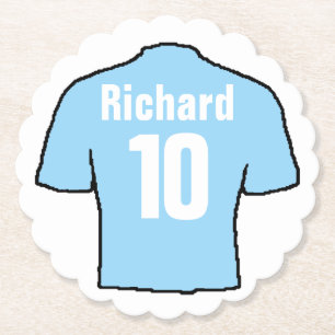 Porta-copo De Papel Camisa do ventilador de futebol para personalizar.