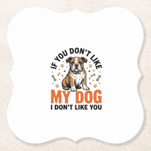 Porta-copo De Papel Camisa engraçada de amante de cães com citação de 
