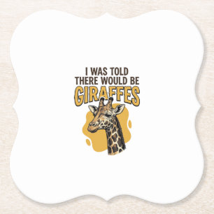 Porta-copo De Papel Camisa engraçada de girafa com desenho vintage_1