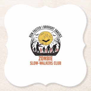 Porta-copo De Papel Camisa engraçada de zumbi com lua gravada e humor