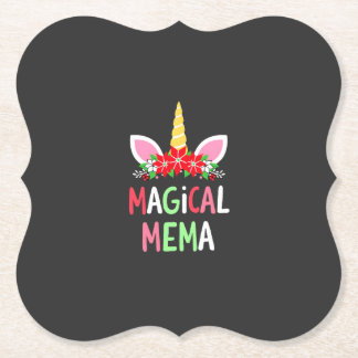 Porta-copo De Papel Camisa Mágica Mema Unicórnio Natal Camisa de Pijam