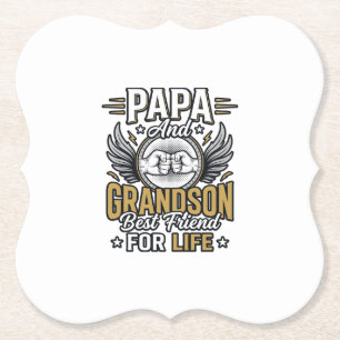 Porta-copo De Papel Camisa Papa E Neto Melhor Amigo Para a Vida Desenh