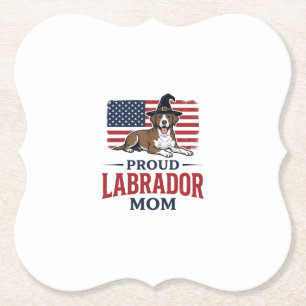 Porta-copo De Papel Camisa Proud Labrador Mom Patriótica de Halloween
