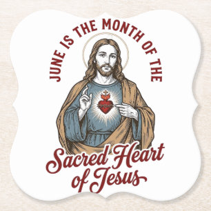 Porta-copo De Papel Camisa Religiosa Vintage Sagrado Coração de Jesus