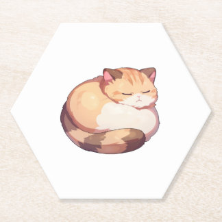 Porta-copo De Papel Camisa-T Clássica De Gato De Munchkin Bonito Dormi