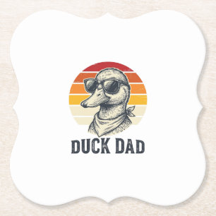 Porta-copo De Papel Camisa Vetorial de Óculos de Sol de Pato Vintage P