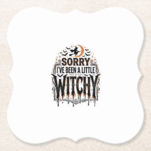 Porta-copo De Papel Camisa Vintage de Gravura de Halloween de Bruxa En