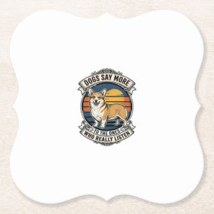 Porta-copo De Papel Camiseta Citação Corgi Entalhe Vintage Camiseta Am
