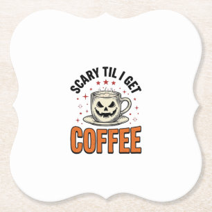 Porta-copo De Papel Camiseta de Café Vintage de Halloween Assustador a