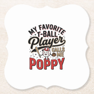 Porta-copo De Papel Camiseta de Desenho de Gravura Vintage de T-Ball P