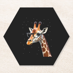 Porta-copo De Papel Camiseta de Girafa Hipster de Boas Festas Masculin