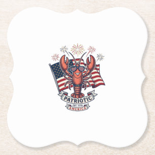 Porta-copo De Papel Camiseta de gravura vintage da bandeira do lagosti