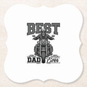 Porta-copo De Papel Camiseta de Gravura Vintage de Motoqueiro Melhor P