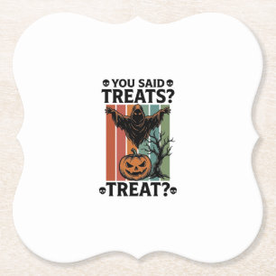 Porta-copo De Papel Camiseta de Halloween de Fantasma com Pun e Pu de