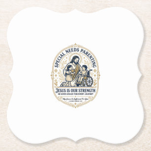 Porta-copo De Papel Camiseta de Pais com Necessidades Especiais Jesus 