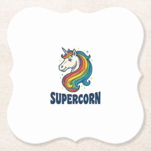 Porta-copo De Papel Camiseta Desenho de Gravura Vintage Unicórnio Supe