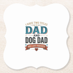 Porta-copo De Papel Camiseta Desenho Gravura Vintage Pai de Cachorro_1