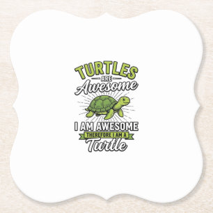 Porta-copo De Papel Camiseta Divertida de Tartaruga Vintage É Incrível