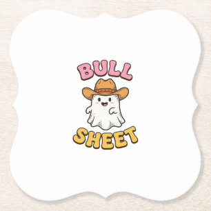 Porta-copo De Papel Camiseta engraçada vintage de cowboy fantasma fofo
