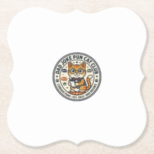 Porta-copo De Papel Camiseta Gráfica de Gato Piada de Pai - Piada de P