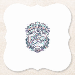 Porta-copo De Papel Camiseta Gráfica Estilo Retro Unicórnio Alcançador