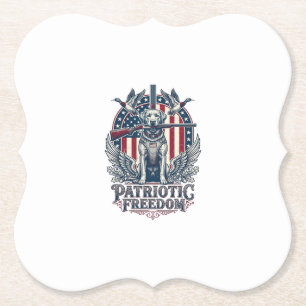 Porta-copo De Papel Camiseta Gráfica Vetorial de Cão Caçador de Pato P
