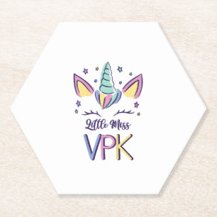 Porta-copo De Papel Camiseta Kids VPK Menina Primeiro Dia Little Miss