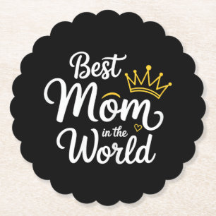 Porta-copo De Papel Camiseta Melhor Mãe Do Mundo Mulheres Melhor Mãe D