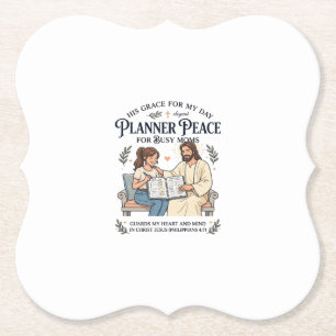 Porta-copo De Papel Camiseta Planejadora Mãe Ensino Em Casa Jesus Roup