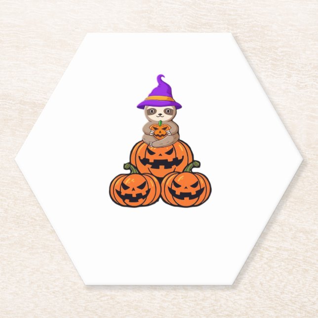 Porta-copo De Papel Camiseta Premium do Dia das Bruxas (Frente)