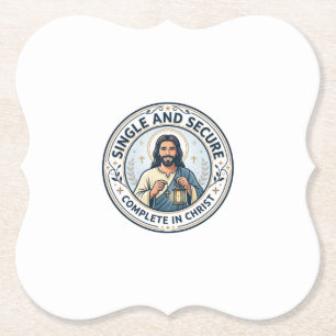 Porta-copo De Papel Camiseta Temporada de Solidão Jesus Baseada na Fé 