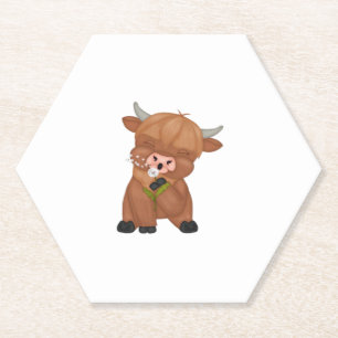 Porta-copo De Papel Camisola de vaca e Dandelion Puff Clássica