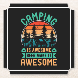 Porta-copo De Papel Camping é Incrível Cerveja Torna-o Incrível