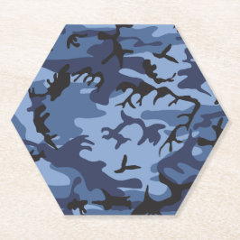 Porta-copo De Papel Camuflagem Azul marinho, Militar, Exército